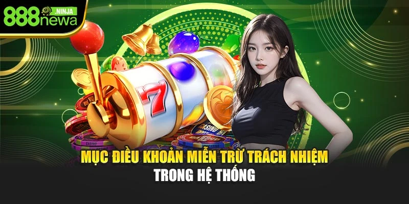 Mục điều khoản miễn trừ trách nhiệm trong hệ thống